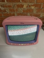 Pink CRT TV 14" Disney Princess MD3723 Retro Television Y2K Ultra Rare - Working