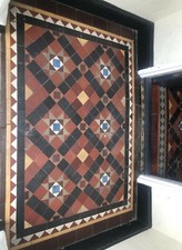 Reclaimed Victorian/Edwardian Geometric Vitrified Floor. Price for 1 tile