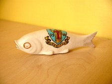 Arcadian China Crediton Fish Souvenir Ornament