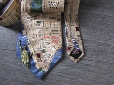 New York City Street Map all Silk Tie by Museum Artifacts