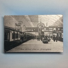Birmingham West Midlands Postcard 1906 Real Photo  New St Railway Station