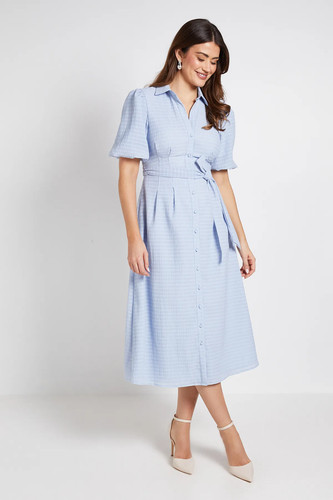 Wallis blue shirt dress - wallis,