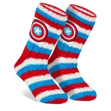 Marvel Captain America Mens Slipper Socks, Marvel Gifts For Men