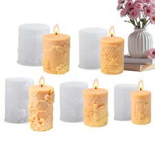 5pcs Candle Mold Bee Themed