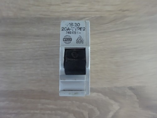 Wylex 20a mcb circuit - circuit, breaker