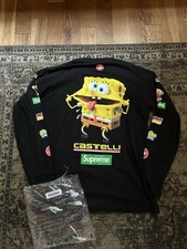 Supreme® x SpongeBob SquarePants x Castelli® Racing L/S Tee Black Size L SS25