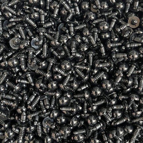 Black toy safety eyes - black,
