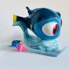 Disney On Ice Finding Nemo Dory Figure Plastic Cup Mug & Straw Slush Sundae Bowl