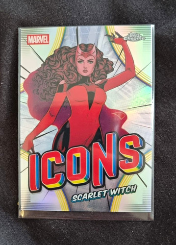 Topps chrome marvel scarlet - chrome,