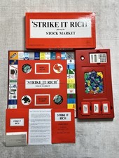 Lamplight Games Strike It Rich Stock Market Board Game 1985 Vintage Finance