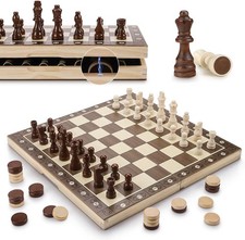 GGIE Chess Set with Checkers 2