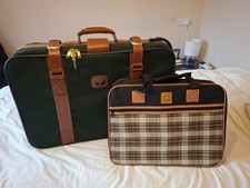 Antler Green Tan Suitcase with