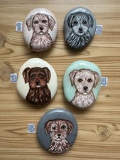 Hand painted rocks stones pebbles, Dogs, Terriers