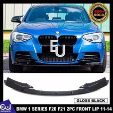 FOR BMW 1 SERIES F20 F21 2PC M SPORT FRONT BUMPER SPLITTER LIP PRE-LCI 2011-2014