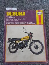 Suzuki Trial bike 89cc 97cc 123cc 183cc 246cc 396cc 1971-1979 service manual