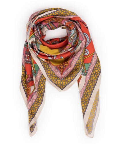 Ladies square satin paisley - ladies,