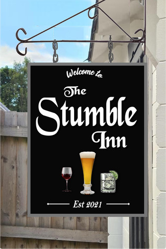 Personalised hanging pub - personalised,