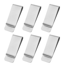 6x Metal Money Clip Slim