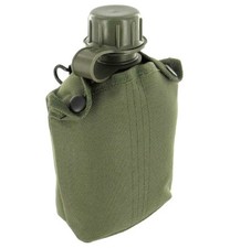 MILITARY WATER BOTTLE belt pouch canteen flask British Army olive green Soldier