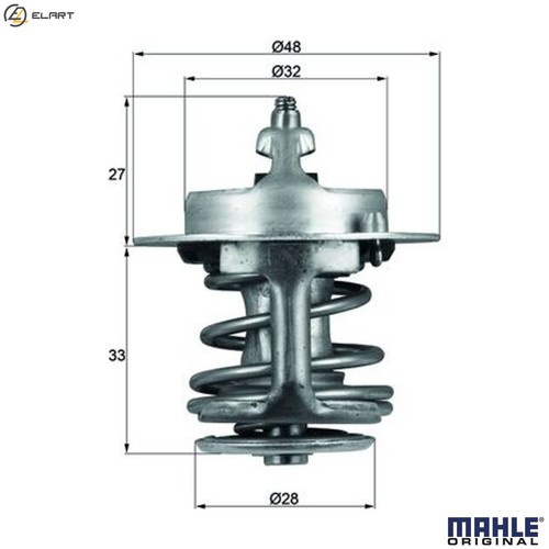 Thermostat coolant 83 - tx, 63