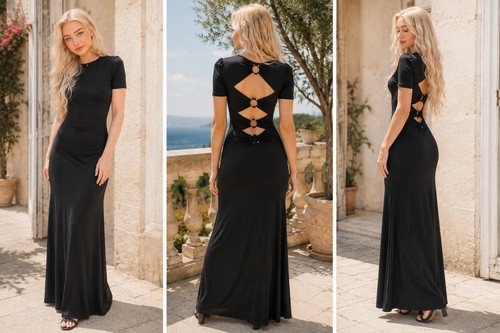 Asos black maxi back - maxi,