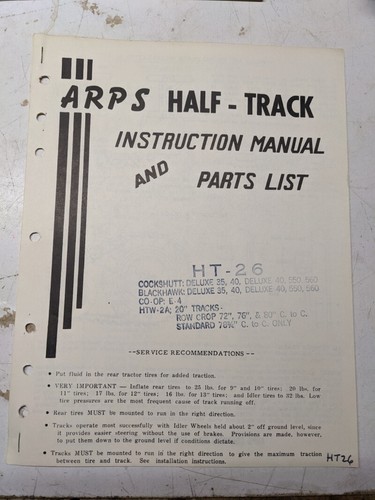 Arps tractor half - arps, half-track