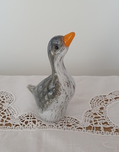 Langham glass bird grey goose - bird,
