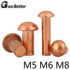 M5 M6 M8 Solid Copper Round