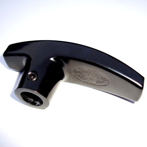 Black aluminium handbrake - black,