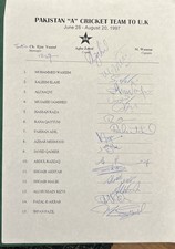 Signed X17 Pakistan Cricket