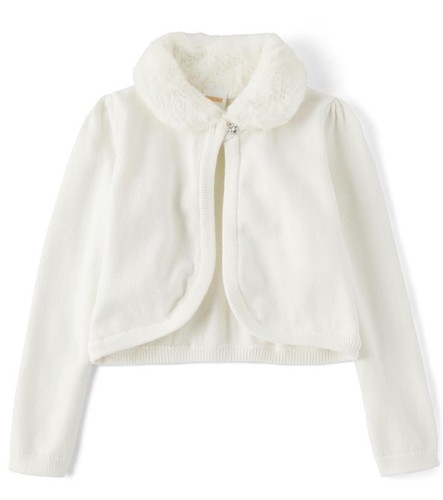 Gymboree shrug girls faux - faux, fur