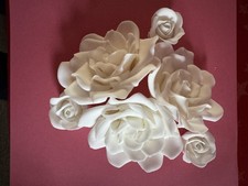  Edible  Sugar Flowers, set of