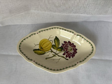 Vintage Spode Victoria Pumpkin / Dahlia Oval Vegetable Serving Plate Bowl Small