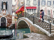 Richard Macneil - Venice Bridge - Canvas Print Wall Art - 2 sizes Available