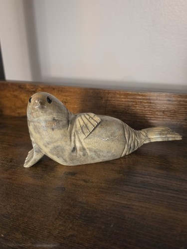 Vintage hand carved soapstone - vintage,