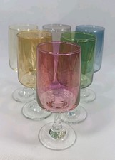 Vintage Coloured Stem Glasses