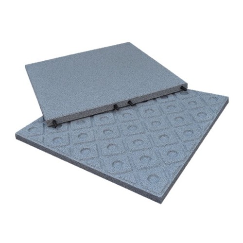 Flat roof promenade tile - tile, grey