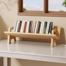 Wood tabletop bookshelf - bookshelf, cd