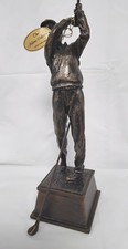 Bronze Colour Resin Golfer Figurine Juliana Collection Statue Ornament - B2