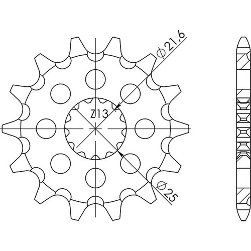 Sprocket pitch 520 z 15 - pitch,
