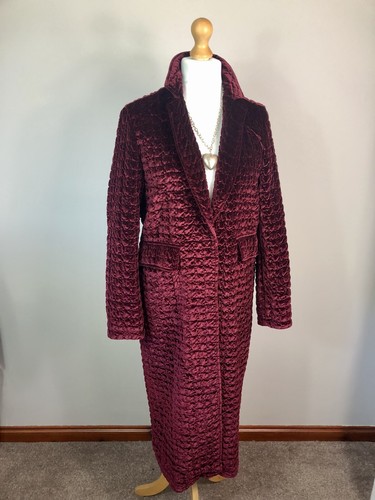 Zara burgundy red quilted - zara, long