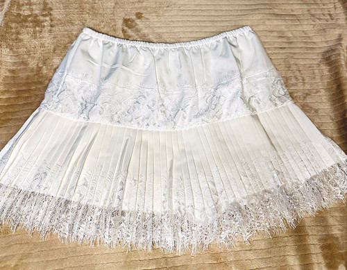 White lace style skirt - , skort
