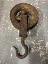 Vintage French Metal Pulley