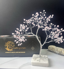 Rose Quartz Tree Of Life Healing Gemstone Tree Reiki Home Decor , spiritual Gift