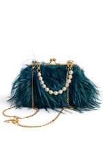 Emerald green faux - faux, fur