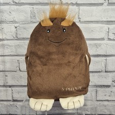 Spuddy Happy Couch Potato S'Puddy Cushion 12" Soft Toy Plush Pocket Holder Brown