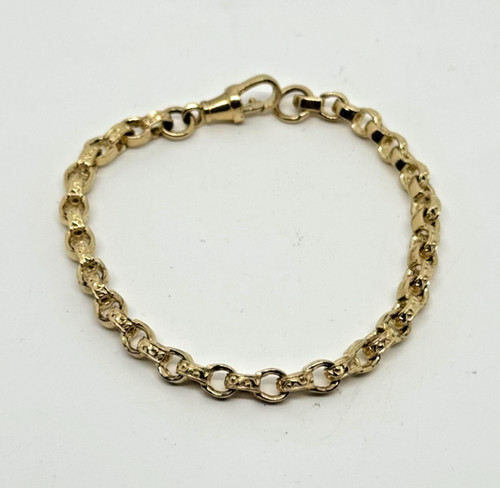 9ct yellow gold plain and