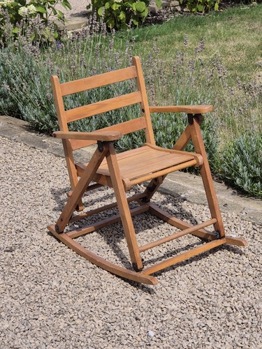 Child vintage beech - vintage, rocking