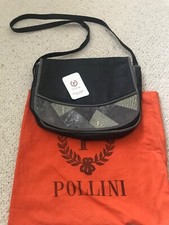 Pollini Bag - Leather / snakeskin shoulder hobo Bag with dustbag
