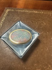 Vintage Ceramic Framecraft Trinket Box In Original Box 9x3cm